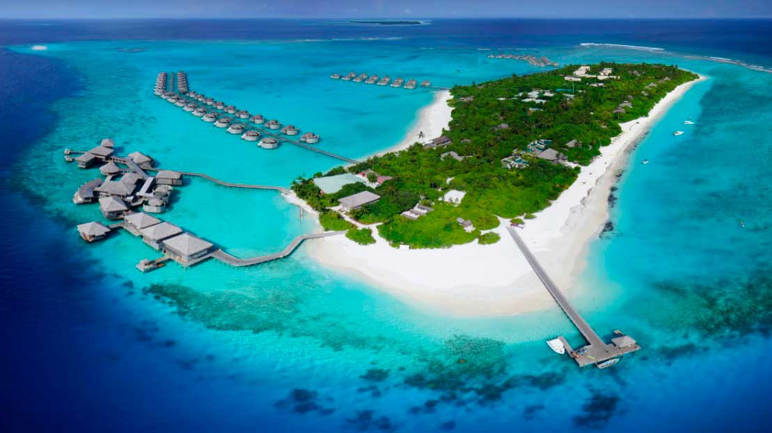 O Six Senses Laamu é um resort de luxo nas Ilhas Maldivas. Foto: Divulgação/Site oficial 23.12-2022