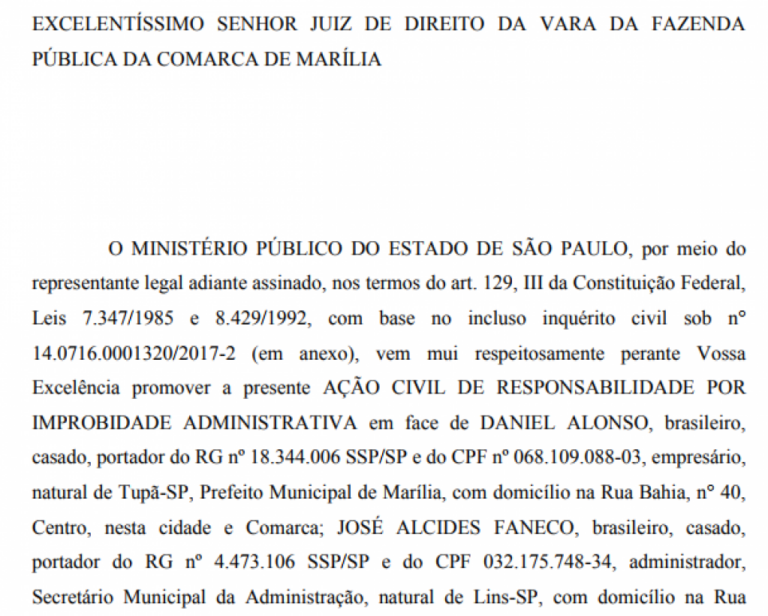 Nomeação polêmica vira ação judicial contra Daniel e Faneco