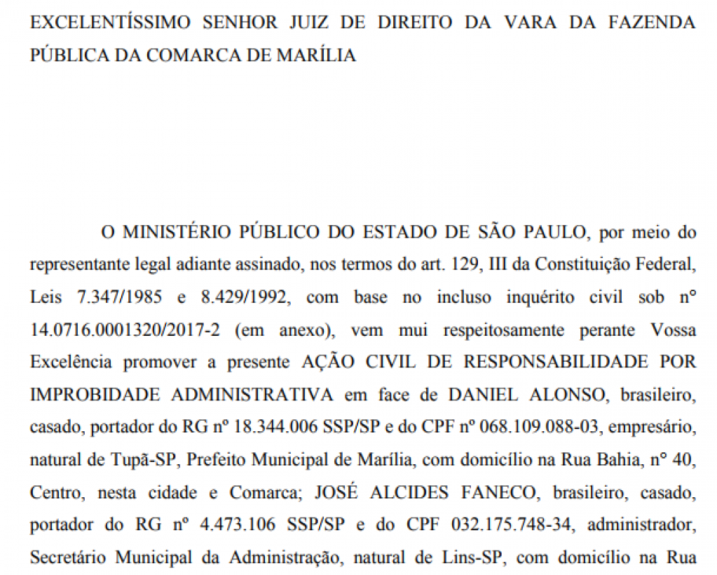 Nomeação polêmica vira ação judicial contra Daniel e Faneco