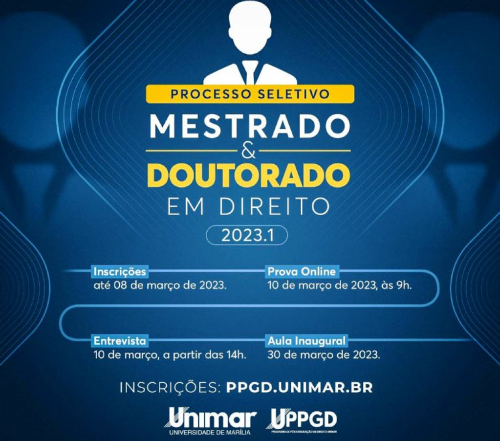 Unimar abre 30 vagas para Mestrado e Doutorado em Direito