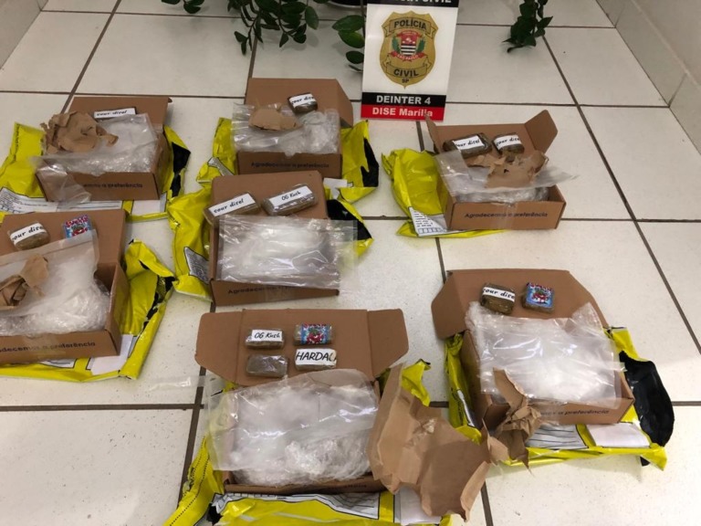 Polícia prende acusado de distribuir drogas pelos Correios em Marília