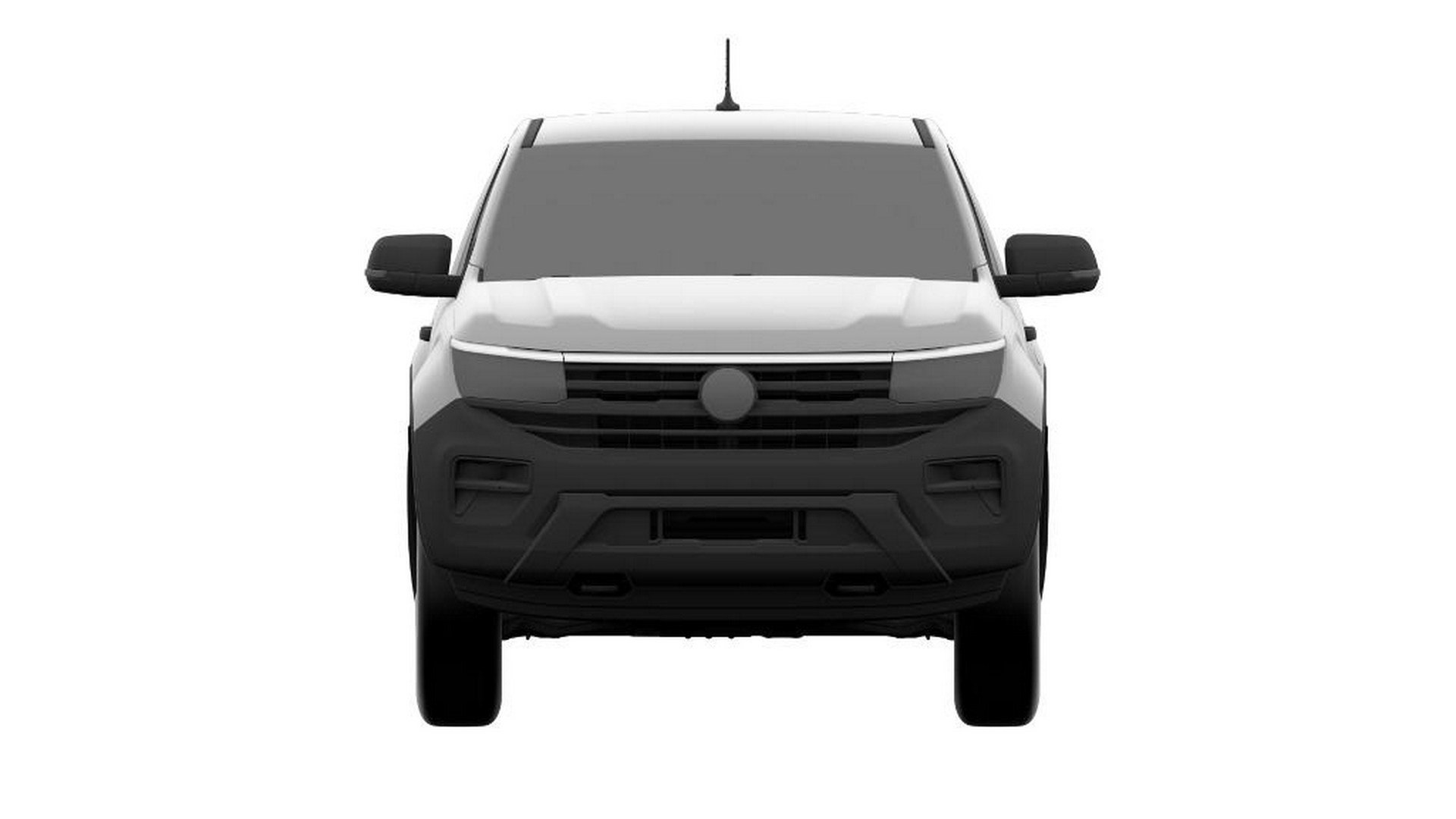 Esboço da Amarok Cabine Simples. Foto: Reprodução