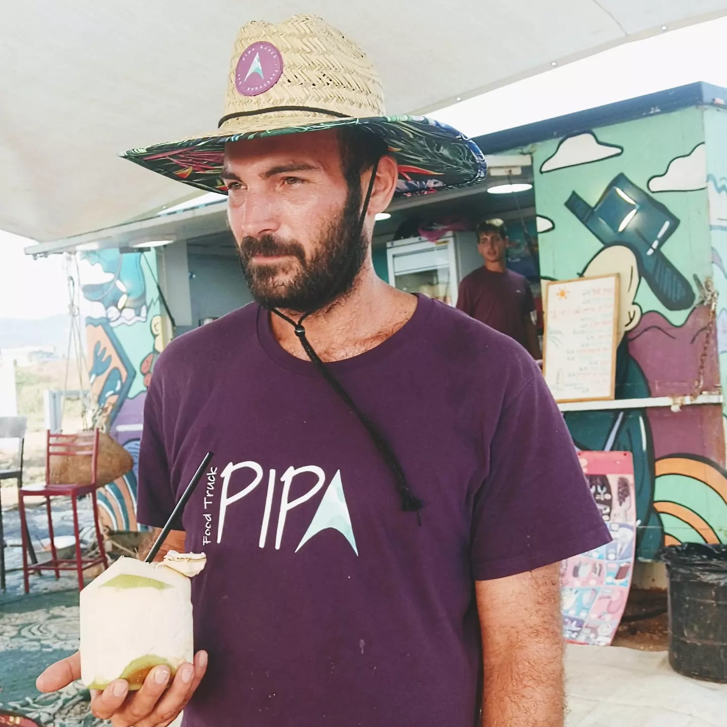 Dean Moses, marido de Rafaela e idealizador do Pipa Food Truck. Foto: Arquivo pessoal