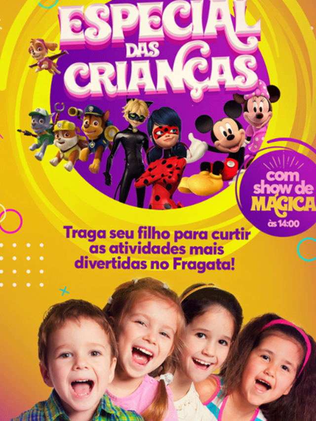 Patrulha Canina e personagens Disney recebem crianças no Posto Fragata neste sábado