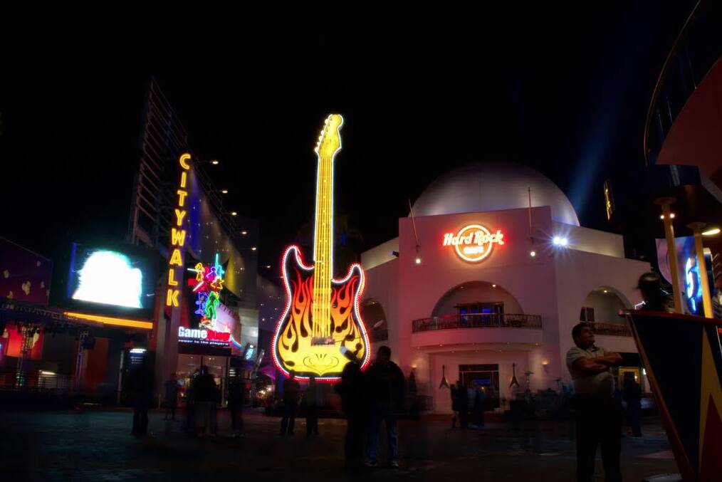 A CityWalk da Universal também é sinônimo de coisas para fazer em Orlando, como uma visita ao icônico Hard Rock Cafe. Foto: Christian Haugen/www.flickr.com/photos/ christianhaugen