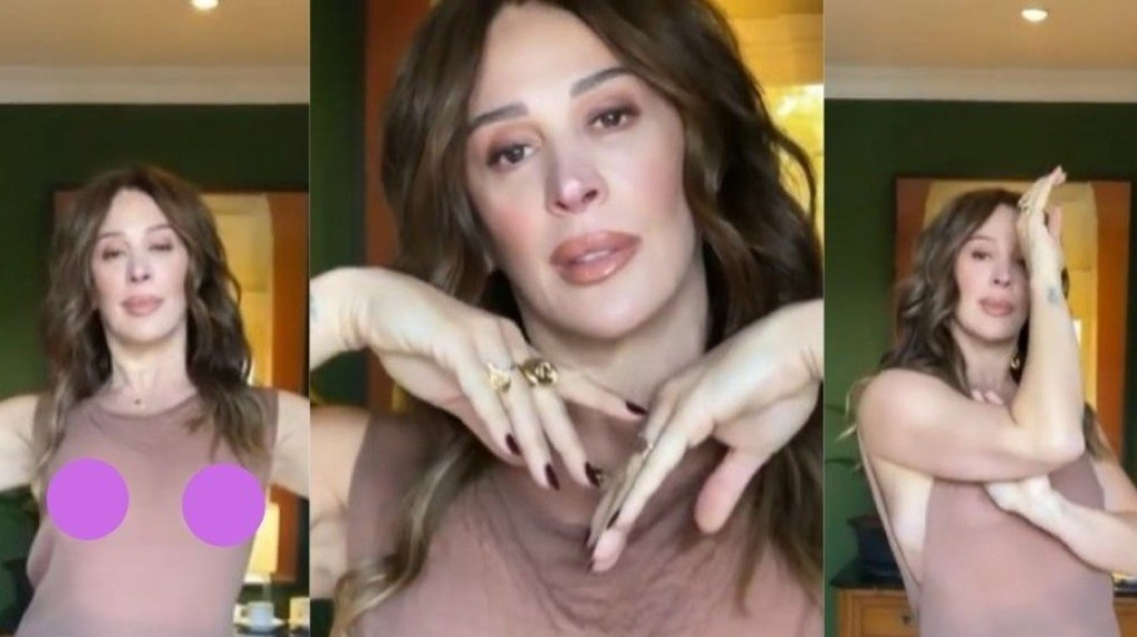 Claudia Raia deixa seios à mostra e reflete: "Livre de julgamentos"