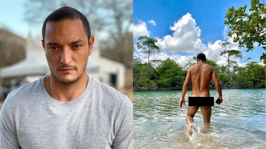 Ator Allan Souza Lima posta foto pelado e exalta o naturismo