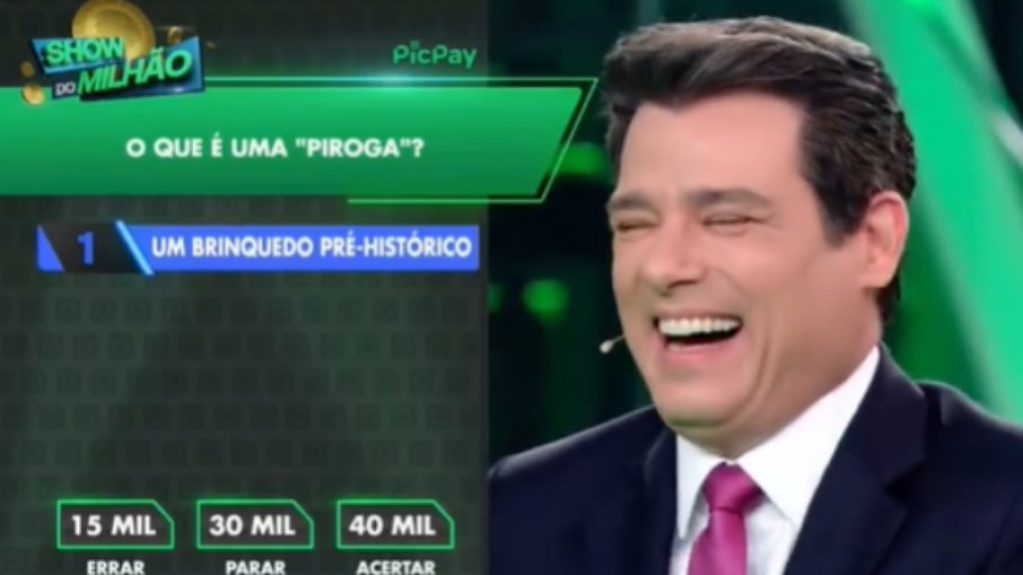 'Show do Milhão': Celso Portiolli se atrapalha e pergunta "o que é uma piroca"