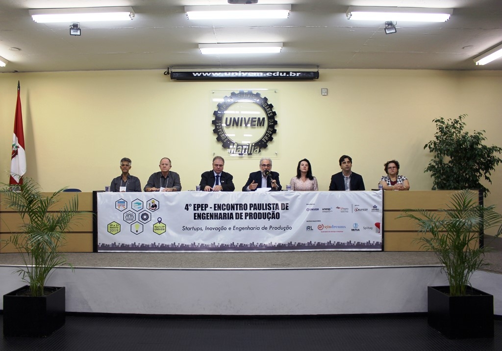 Abertura do IV Encontro Paulista de Engenharia de Produção sediado pelo UNIVEM