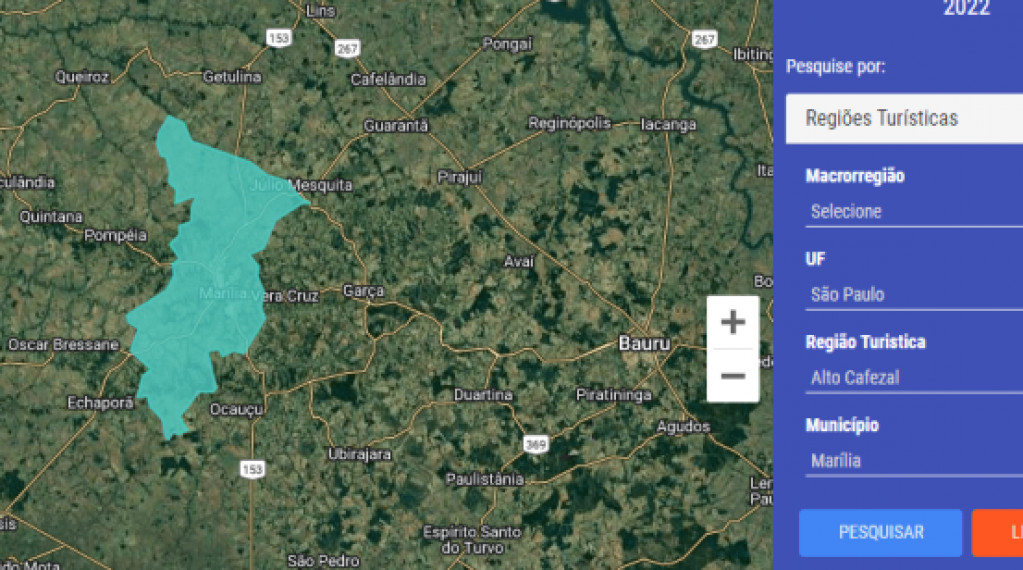 Ministério renova certificado e inclusão de Marília no Mapa do Turismo 2022