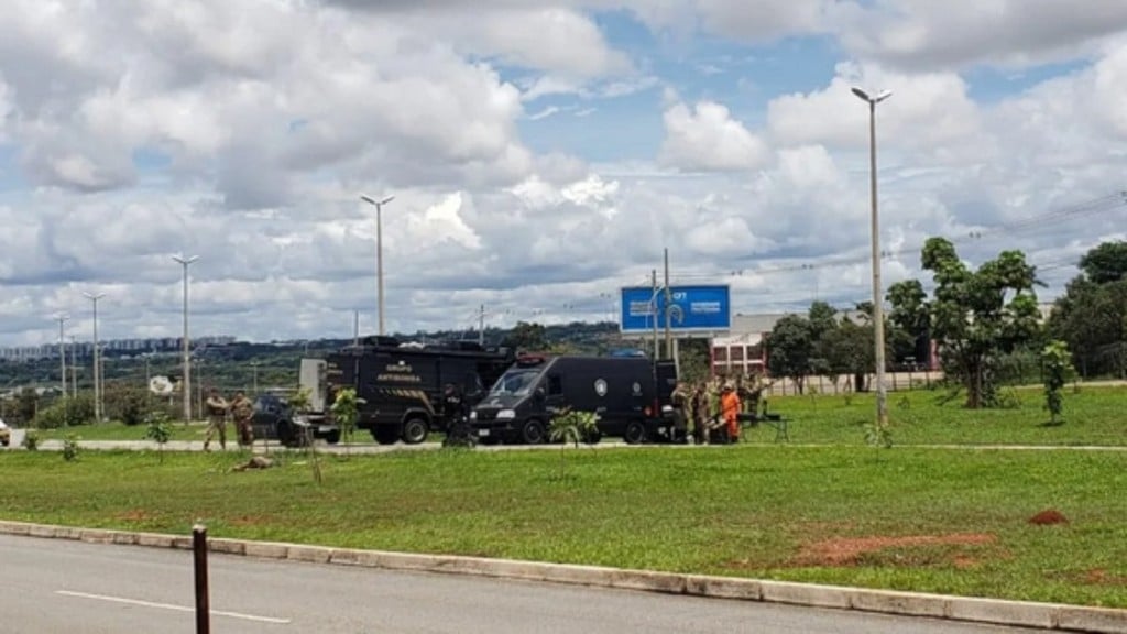 Divulgação: PMDF Polícia Militar interceptou o explosivo no Distrito Federal