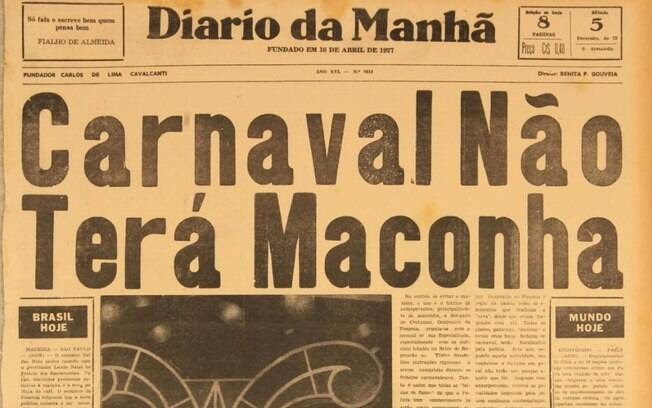 manchete de jornal com fala 