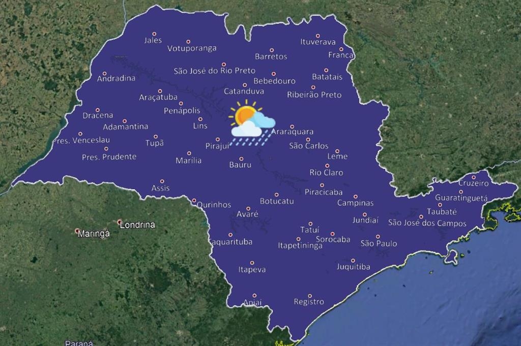 Semana deve ter nebulosidade, pancadas de chuva e calor; veja detalhes