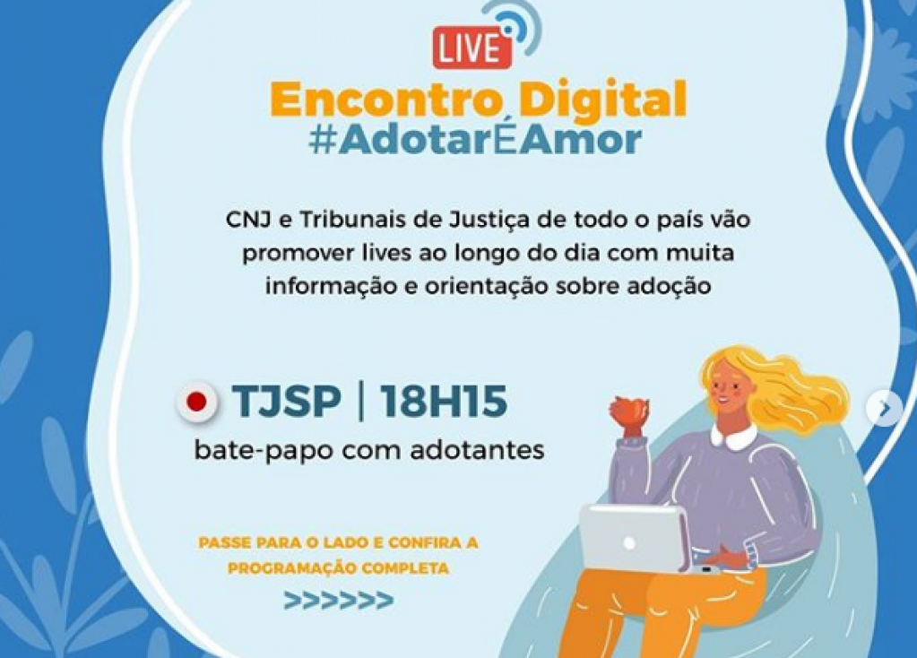 Mobilização virtual discute e incentiva adoções em evento nesta segunda-feira