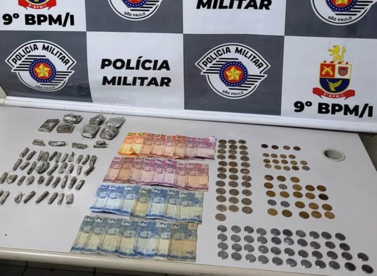 Adolescente flagrado com drogas receberia 30% das vendas