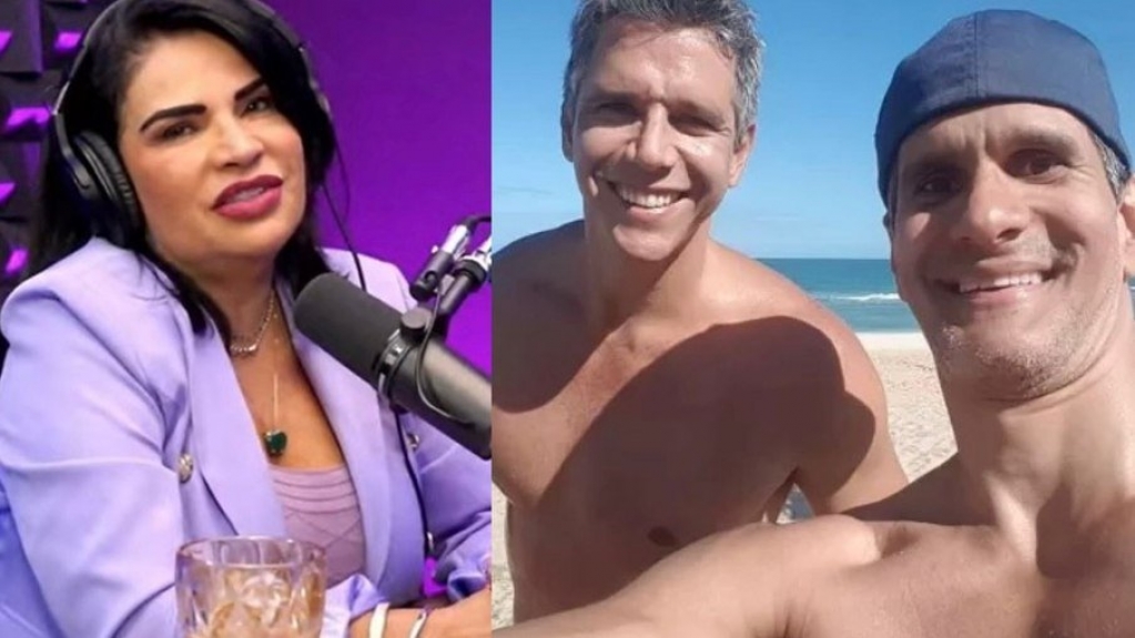 Solange Gomes relembra sexo a 3 com Márcio Garcia e irmão Solange Gomes relembra sexo a 3 com Márcio Garcia e irmão