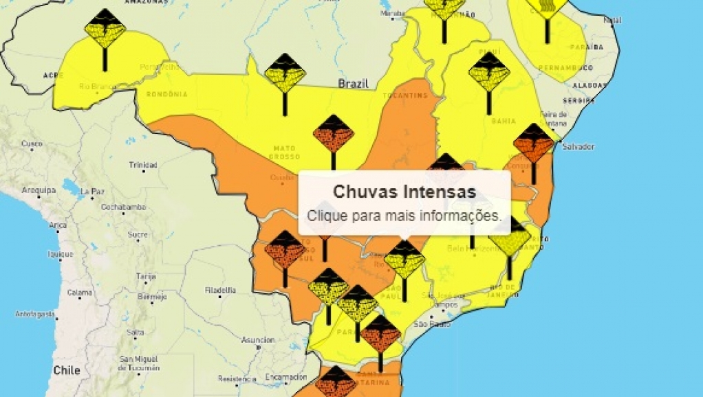 Meteorologia faz alerta de chuvas fortes e inclui Marília e região; veja previsões