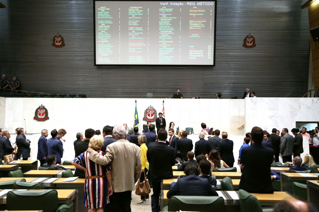 Votação da reforma aprovada em primeiro turno na Alesp