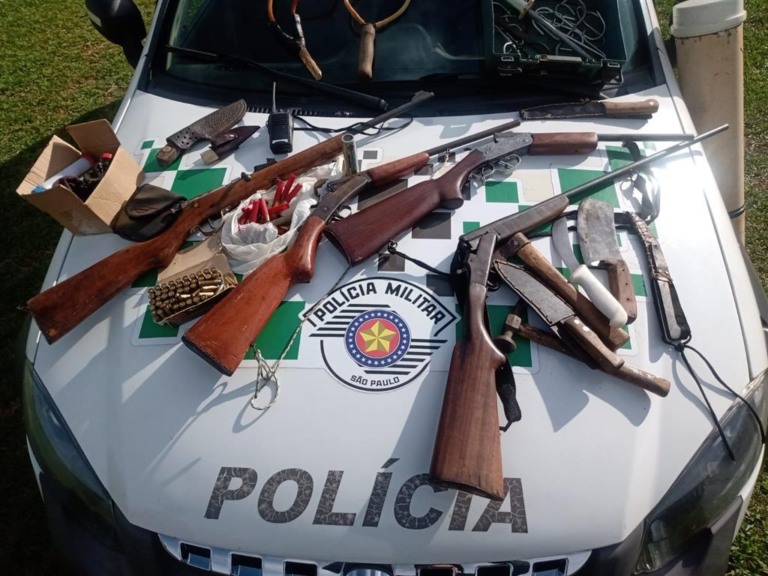 Operação contra caça detém sete e apreende 15 armas na região