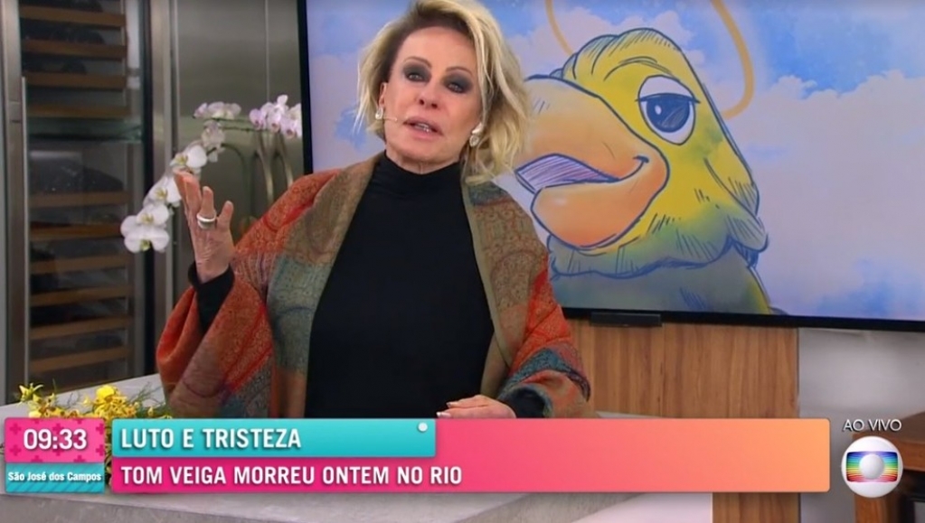 Ana Maria Braga faz homenagem emocionada a Tom Veiga – Globo/Reprodução Ana Maria Braga faz homenagem emocionada a Tom Veiga – Globo/Reprodução
