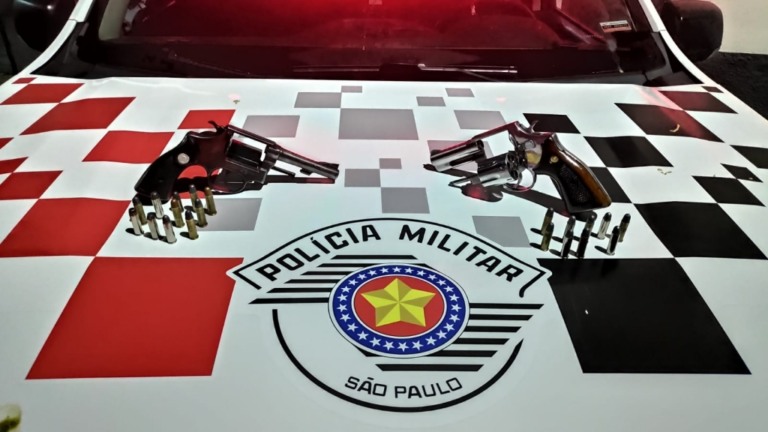 Festa em Marília tem tiros, dois atingidos e suspeitos detidos com armas