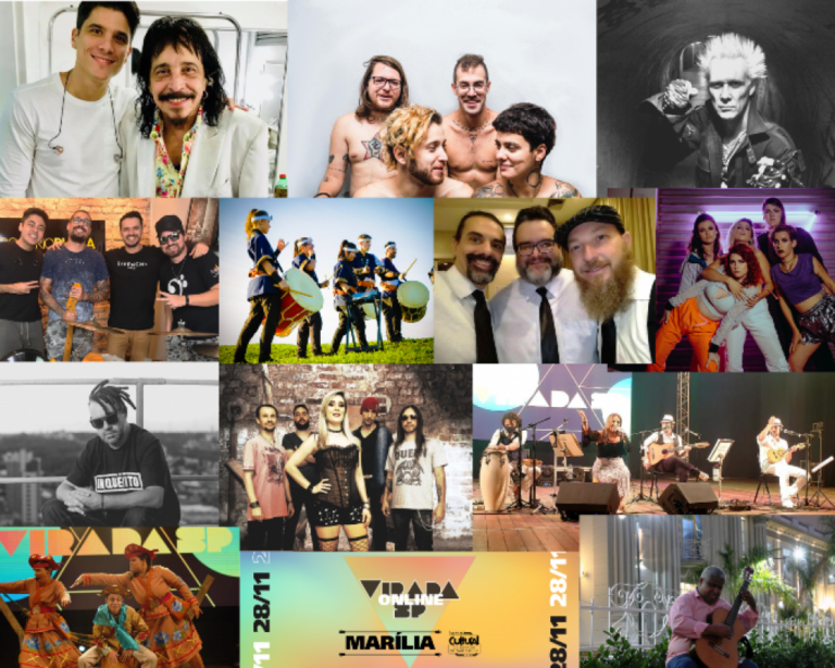 Virada Cultural terá evento online com nomes nacionais e artistas de Marília