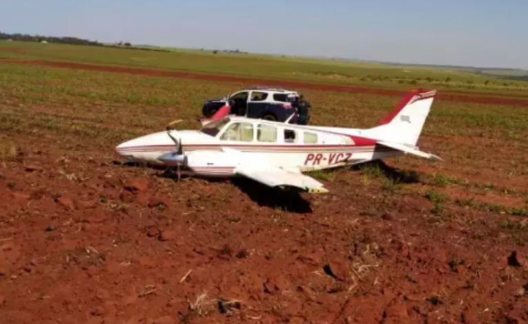 Avião apreendido com drogas após pouso forçado no Mato Grosso – Reprodução