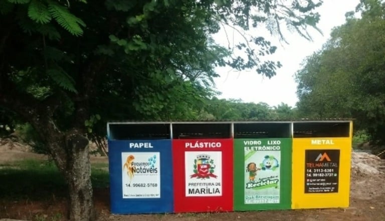 Coleta seletiva ganha novo ponto de descarte na zona norte de Marília