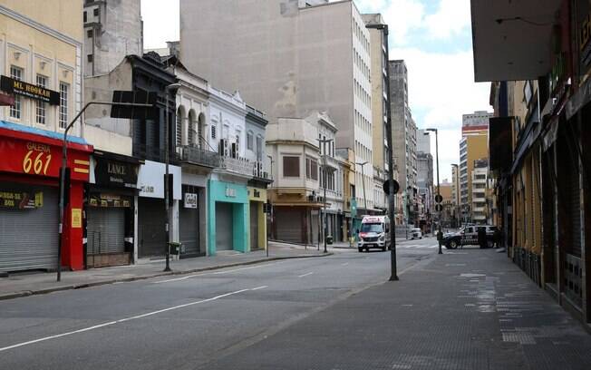 Comércio fechado em São Paulo 