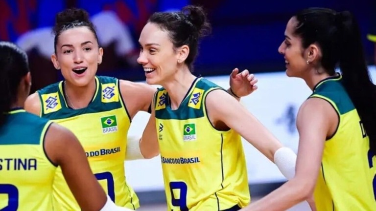 ESTADÃO CONTEÚDO Brasil bate a Holanda pela Liga das Nações feminina de vôlei