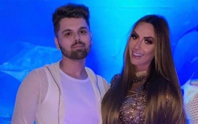 Nicole Bahls e Airton Graça