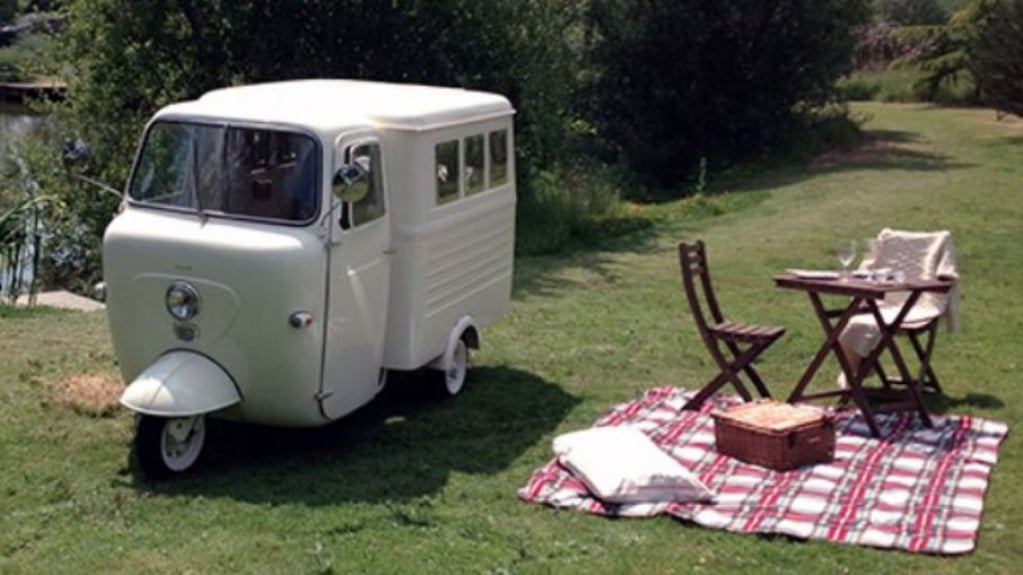 Conheça o mini motorhome criado sobre uma estrutura de Lambretta