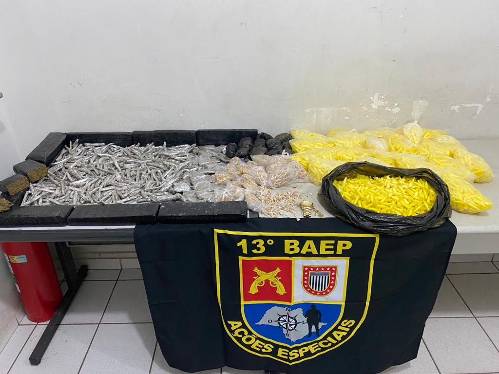 Baep prende um e apreende drogas avaliadas em R$ 210 mil em Marília