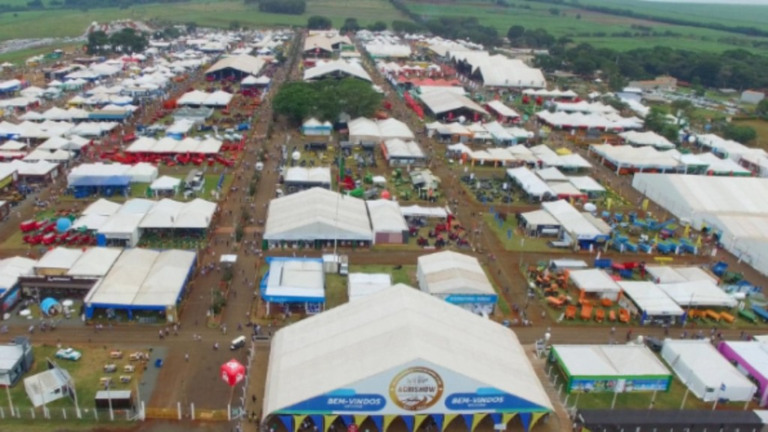 Divulgação Imagem aérea da Agrishow em Ribeirão Preto (SP)