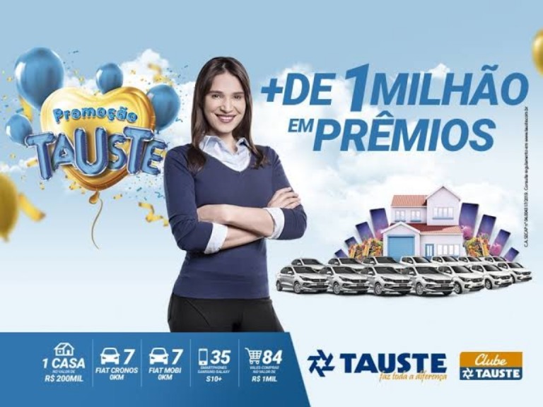 Tauste encerra mega campanha nesta segunda com mais de R$ 1 milhão em prêmios