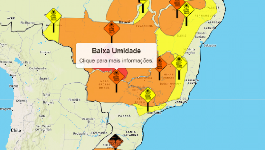 Marília terá dias sem chuva, calor e entra em alerta de baixa umidade