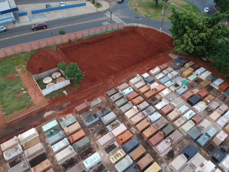 Cemitério de Bauru em ampliação – reprodução/TV Tem