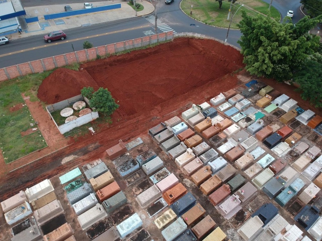 Cemitério de Bauru em ampliação – reprodução/TV Tem Cemitério de Bauru em ampliação – reprodução/TV Tem