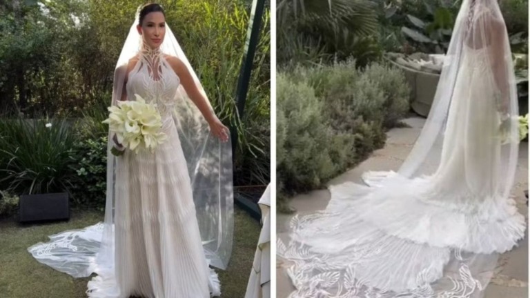 Redação GPS Noiva brasileira usa primeiro vestido do mundo feito com impressora 3D