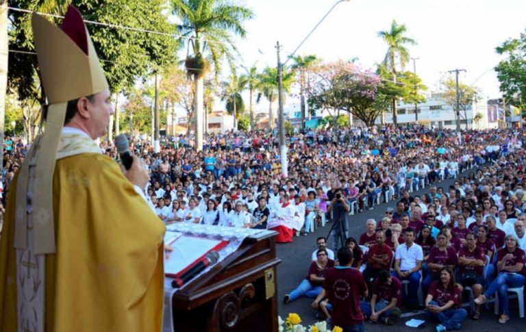 Dom Luiz durante celebração em Marília – Acervo/Diocese de Marília