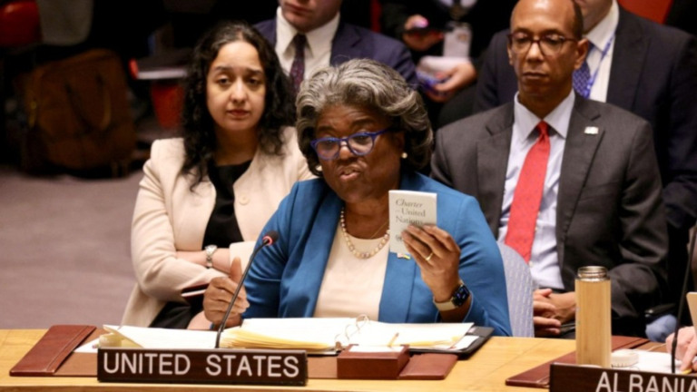 Reprodução/Twitter @USAmbUN Linda Thomas-Greenfield, embaixadora dos EUA na ONU