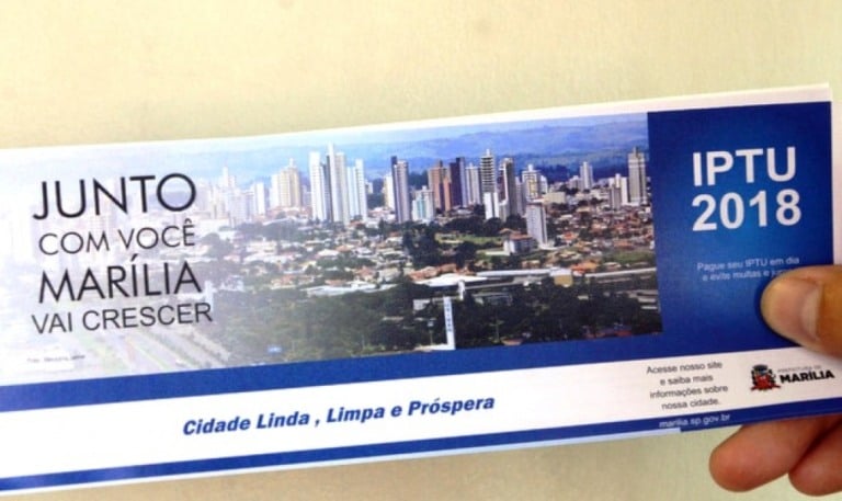 Marília vai sortear prêmios para quem pagar IPTU em dia em 2018