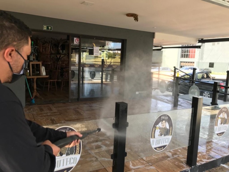 O Buteco Esmeralda mostra higienização e medidas de controle e saúde