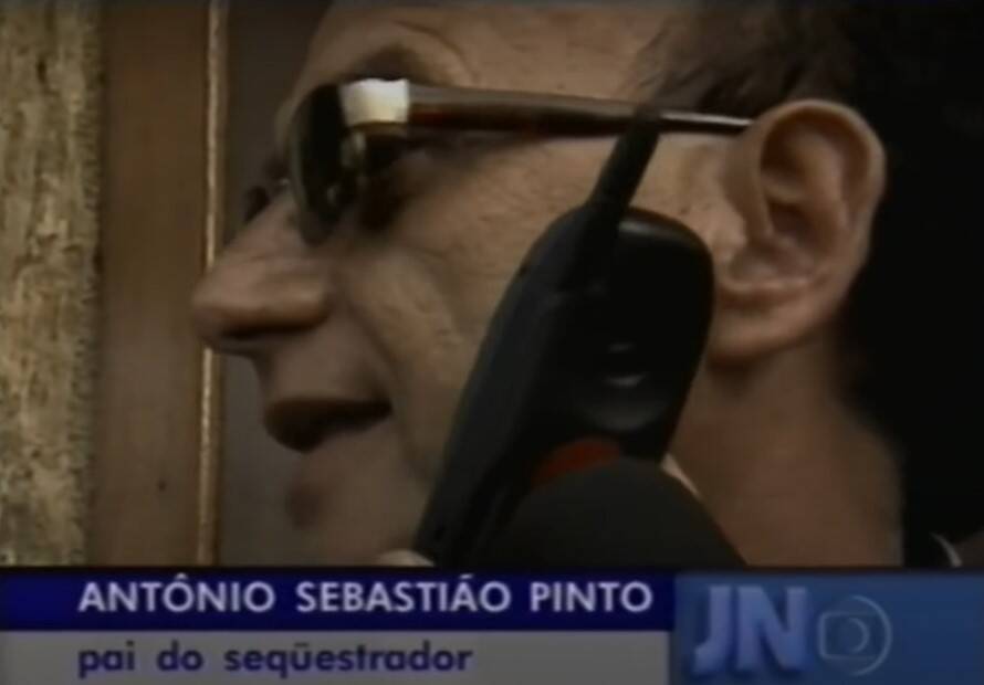Pai de Fernando Dutra Pinto concede entrevista. Foto: Globo