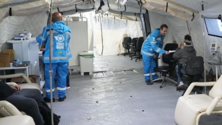 Redação GPS Novo Hamburgo recebe 4º Hospital de Campanha para atender gaúchos
