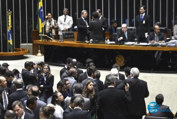 Eduardo Cunha, presidente da Câmara, durante sessão – Agência Brasil