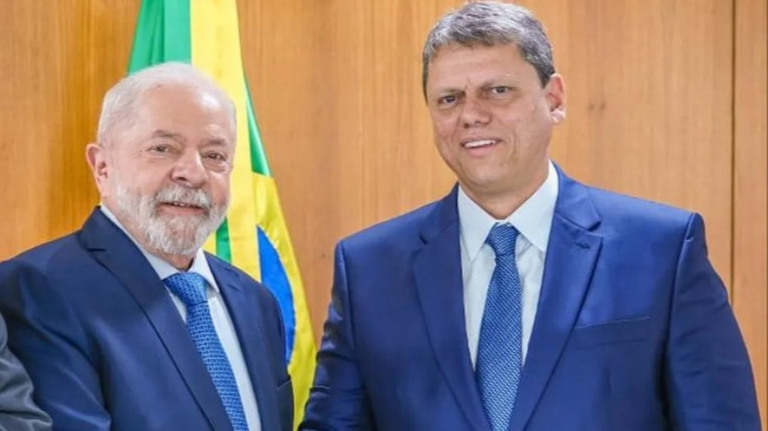 Lula posta foto com Tarcísio após encontro: "Pelo bem do Brasil"