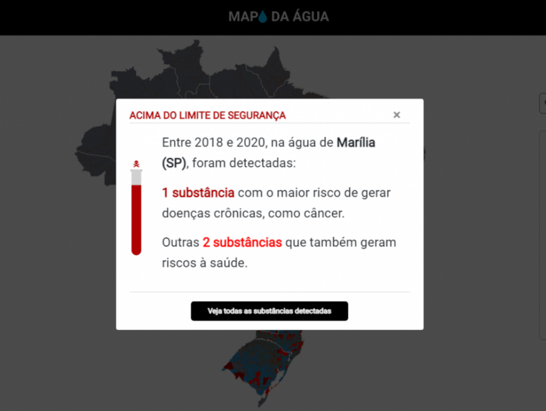 Mapa de contaminação em água inclui Marília; 'interpretação inadequada', diz Daem