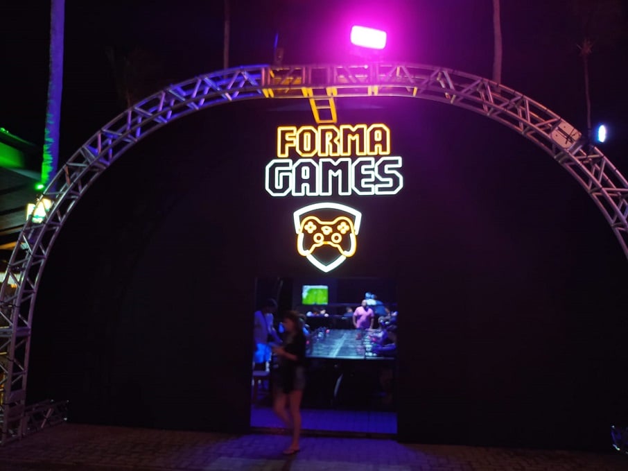 Entrada da arena Forma Games. Foto: iG/ Rafael Nascimento