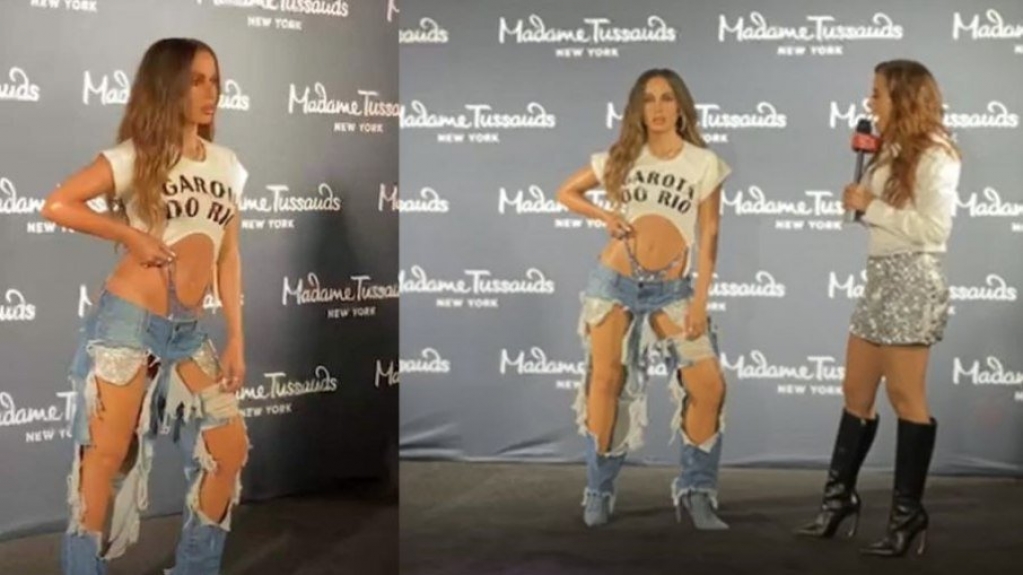 Anitta inaugura estátua no museu Madame Tussauds de Nova York